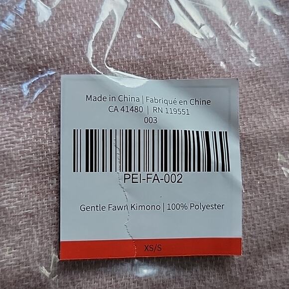 Pink Fringe Kimono Gentle Fawn The Hermosa Cover Up Womens Sweater Size Small - Picture 6 of 6